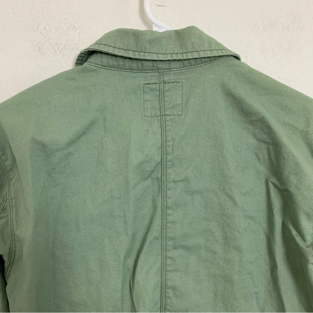 Oshkosh Girls Size 14 Button Front Shirt Shacket Jacket Embroidered Butterfly